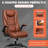 Loriece Ergonomic Executive Chair with Flip-up Armrests-836753792