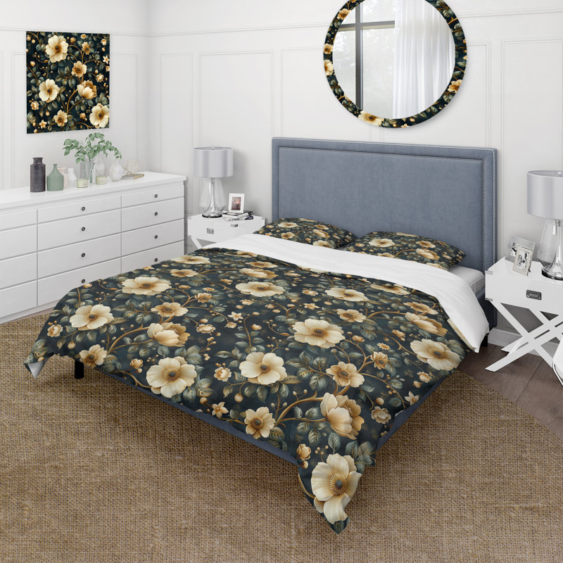 Ensemble de housse de couette Boho, Housse de couette pour grand lit + 2 taies décora