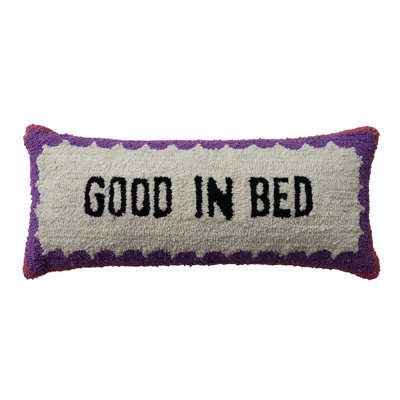 Cotton Tufted Lumbar Pillow “Good In Bed”