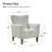 Ariana 31" W Polyester Armchairs with Solid Wood Legs-1557902695