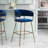 Zigler Upholstered Counter Stool with Metal Frame