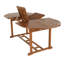 Oval Wooden Extendable Outdoor Dining Table