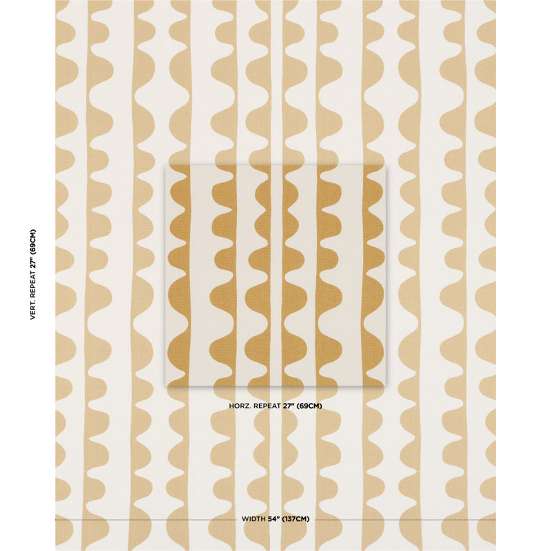 Tissu Schumacher X Hadiya Williams Drift, Gingembre