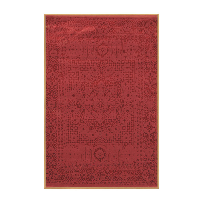 Tapis contemporains brun lavable à la machine 264, Rectangle 4 pi x 6 pi