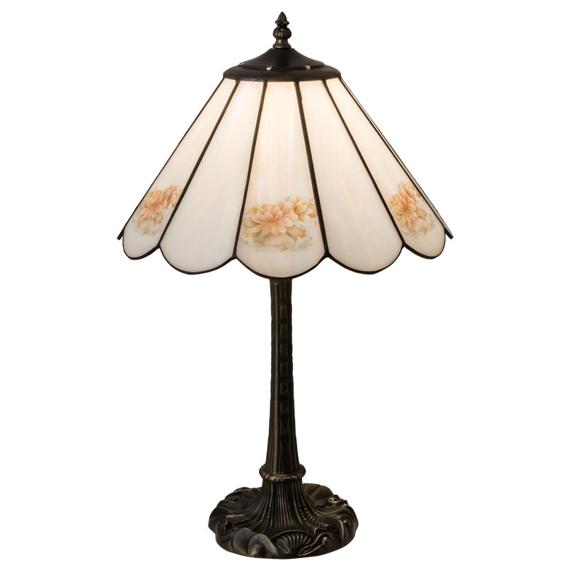 21" High Roses Table Lamp