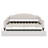 A Full-Size Upholstered Daybed  Integrated Twin-Size Trundle