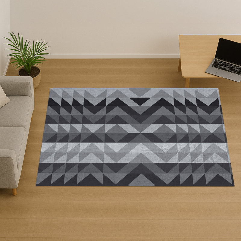 Geometric Area Rug, Rectangle 140 x 200 cm