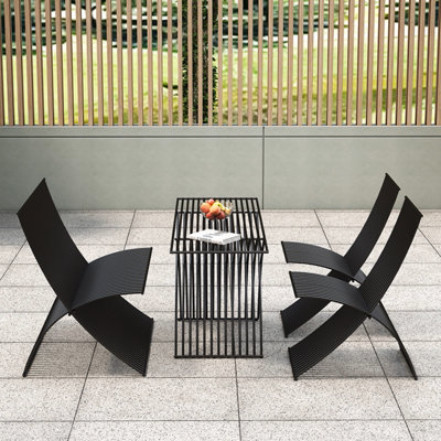 Ensemble de terrasse d'extérieur nordique moderne