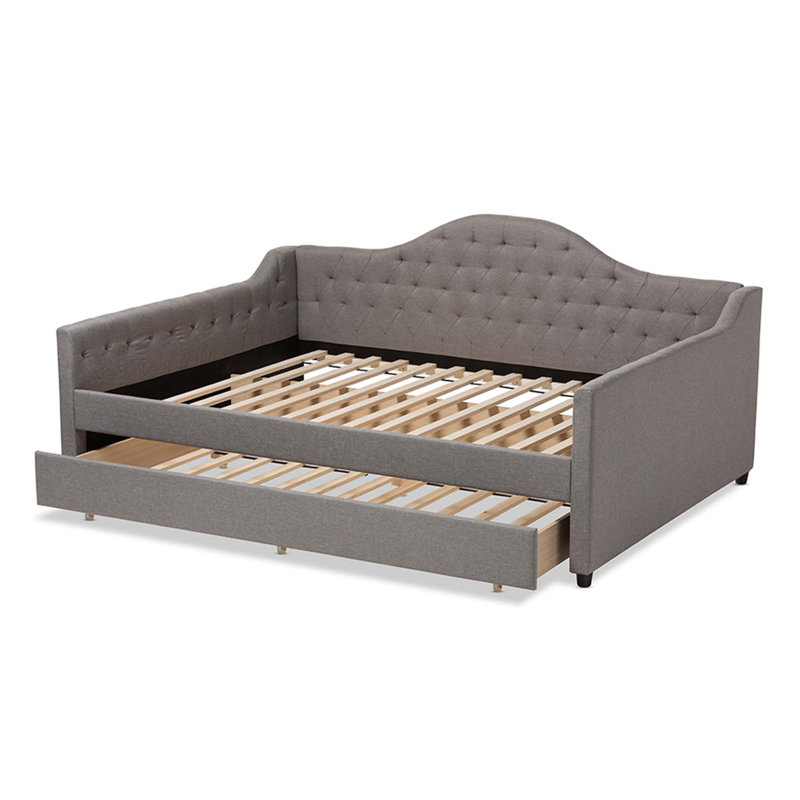 Freya Upholstered Daybed, Full, Gray
