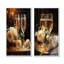 Sparkling Celebration - Ensemble d'art mural sur toile vin et champagne-102571599-102571601
