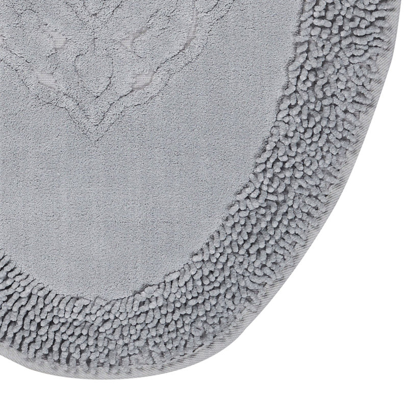 Ensemble de tapis de bain luxueux en coton (2 pièces) | Dessous antidérapant de 19,7 po x 23,6 po et de 23,6 po x 39,4 po | 100% coton, hauteur des poils de 5 mm, 35,3 oz / verge | Lavable à la machine, doux et absorbant pour le confort de la salle de bain