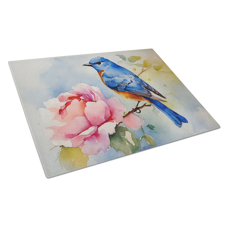 Bluebird Glass Cutting Board