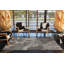Tapis décoratif beige à motif de lignes à motif traditionnel beige et gris-1953515640