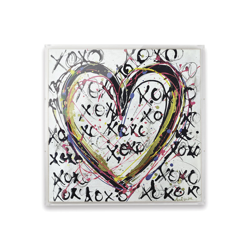 XOXO by Ankana Goswami, Shadow Box, 28" H x 28" W
