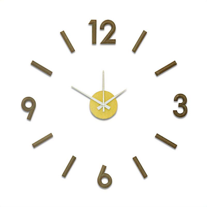 Hutzler Wall Clock, Brown