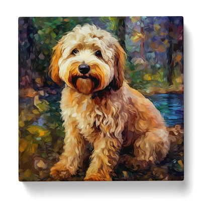 Labradoodle Neo-Impressionism No.1 - Wrapped Canvas