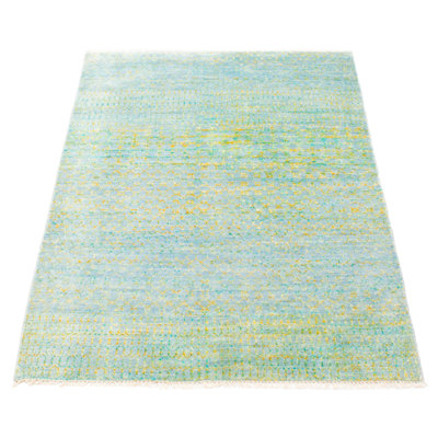 One Of A Kind Silk Shadow Grey 4'0" x 6'1"Area Rug