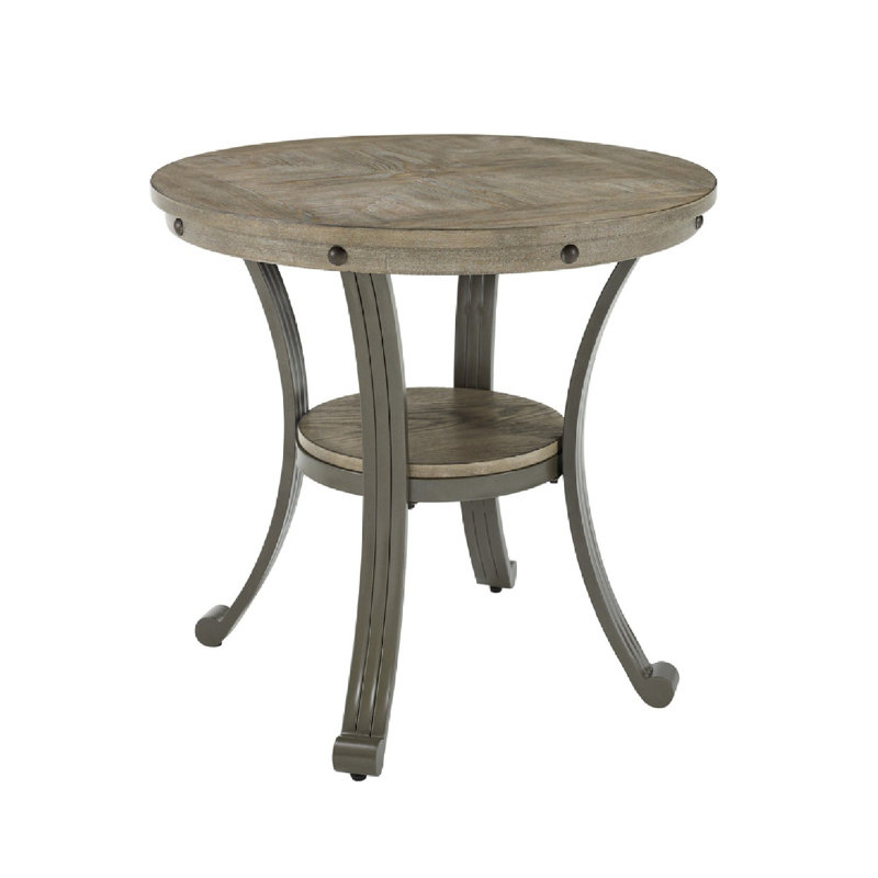 Table de bout Roni Archstone, Plateau gris / base grise