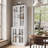 71" Tall White Storage Cabinet, Freestanding Bookcase with 4 Glass Doors and Shelves, Display Curio Cabinet for Living Room and Home Office-122612570