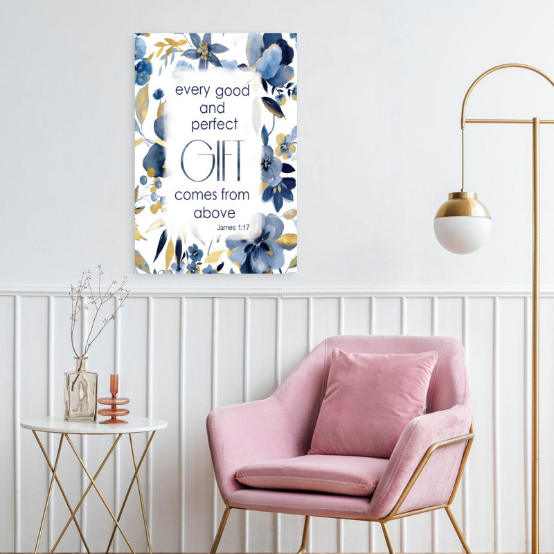Art mural Indigo Scripture II, H 24 po x l 16 po