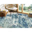 Tapis rond en soie et laine noués à la main 9 pi x 9 pi à motif abstrait 2D7508BEF06A4081AEDBDCDE8768AB42