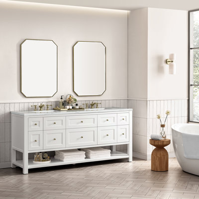 Breckenridge 72'' Double Bathroom Vanity with Top