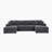 3 - Piece Corduroy Double-Chaise Sectional-843103786
