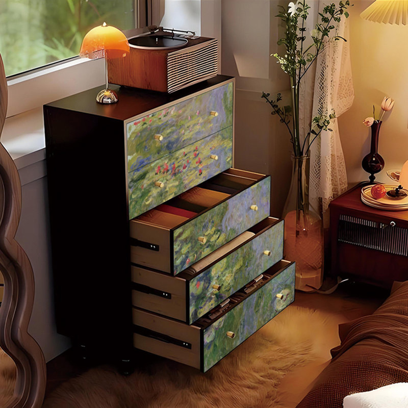 Commode de rangement style français 5 tiroirs