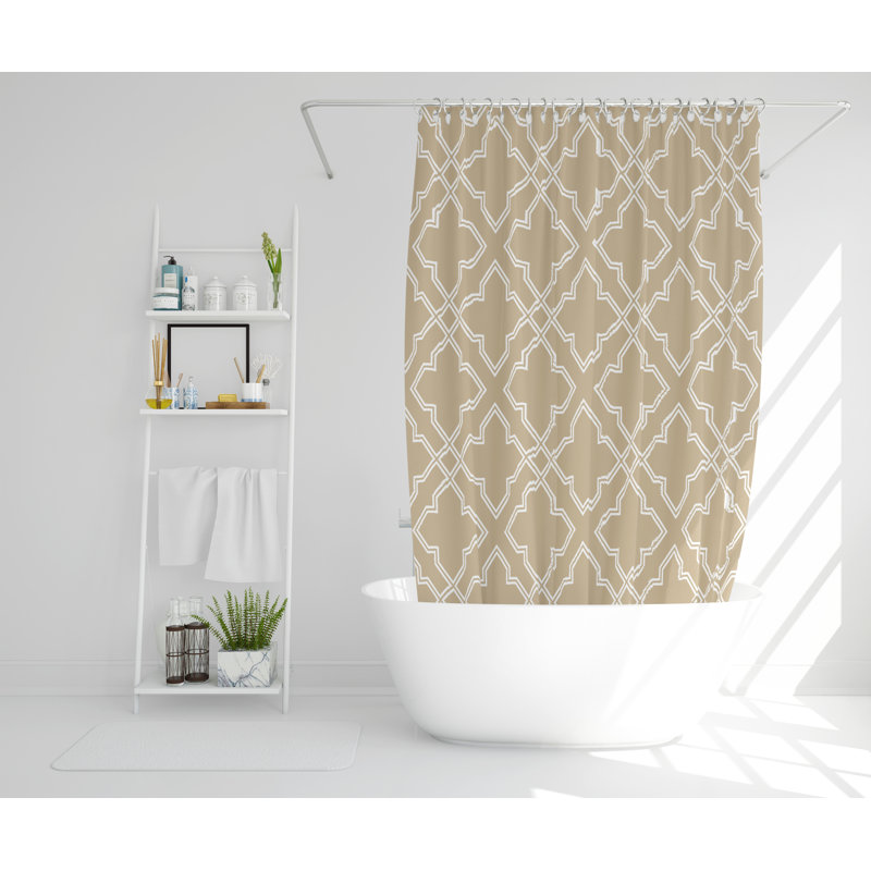 Fleisher Polyester Single Shower Curtain, 168cm H x 168cm W