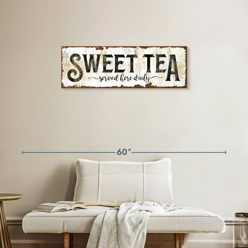 Signe «Sweet Tea», H 36 po x l 12 po x P 1,25 po
