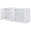 Buffet à 4 portes en blanc, tablettes réglables pour le rangement organisé du salon - Buffet blanc élégant, armoire avec espaces-670306716