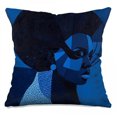 Coussins Blue Portrait