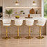 Tabouret tournant en velours