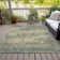 Machine Washable Indoor/Outdoor Xhevrie Seafoam Rug