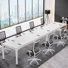 Tellaro 13FT Conference Table, Meeting Tables with Engineered Wood and Metal Legs