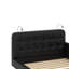 Grand lit plateforme tapissier avec 2 lampes de lecture-568052809