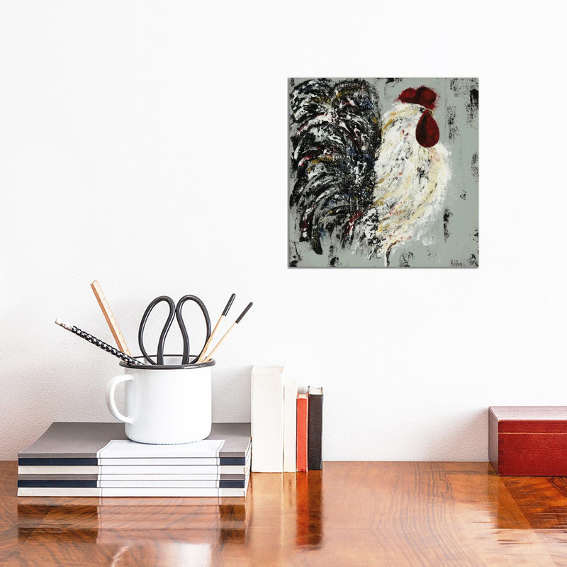 Rooster by Ashley Bradley - Wrapped Canvas Painting