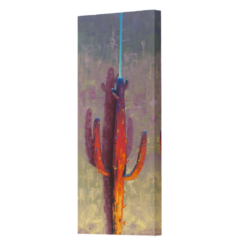 Saguaro Light Saber, reproduction d'art sur toile tendue, H 36 po x l 12 po