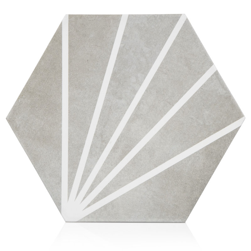 Sun Stripe Hexagon Dark Gray, Dark Gray
