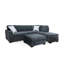 Canapé modulaire réversible en L avec repose-pieds Parkey-427674295