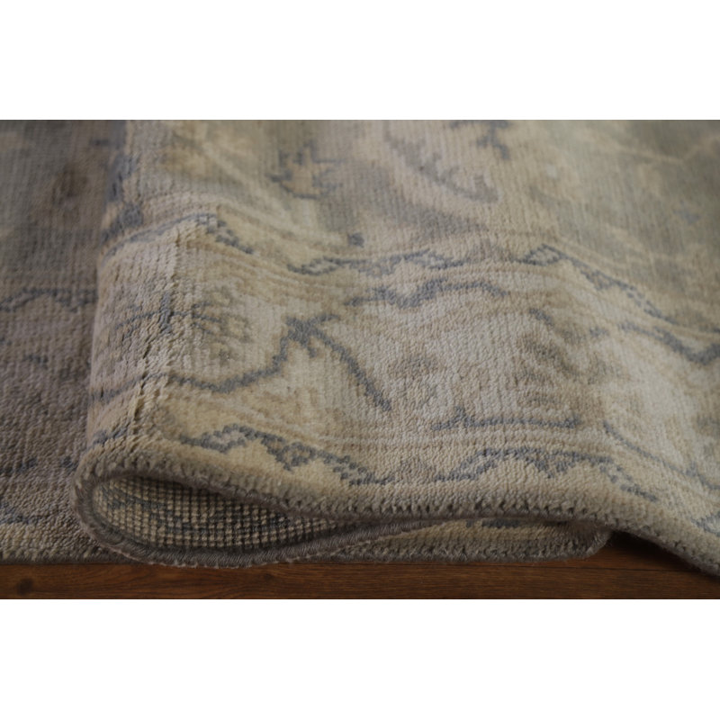 Grand tapis de couloir oriental Oushak 4 x 20