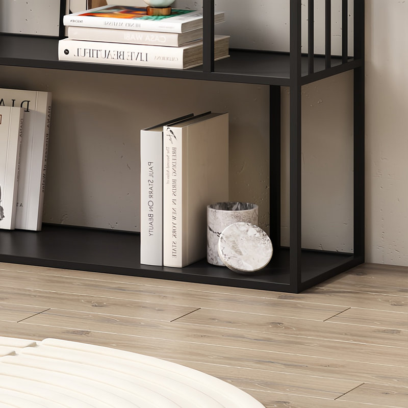 A popular and aesthetically pleasinG bookcase, 70.8"H x 23.6"W x 11.8"D, Black