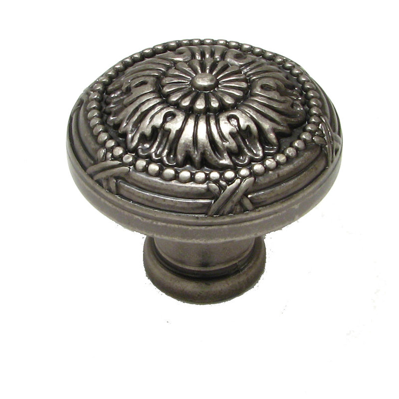 Expression 1 5/16" Diameter Round Knob, Pewter