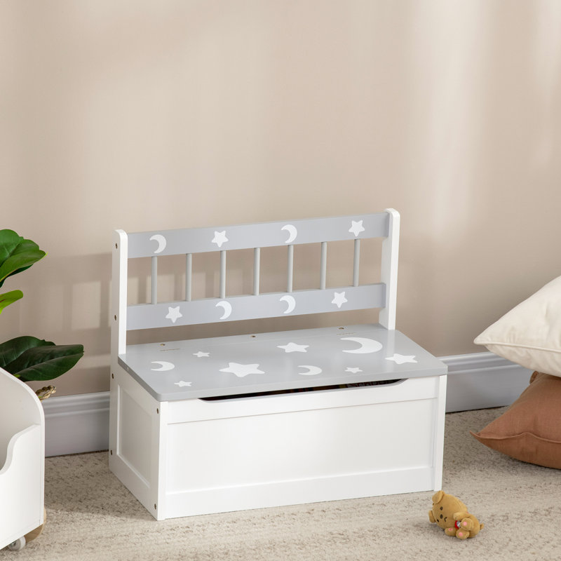 Option de rangement pour chambre à coucher - Boîte grise avec grande capacité 27L, coffre-fort, pour et