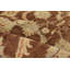 Tapis de bois one-of-kind-noué la 2010 ushak brun foncé 3 pi 10 po x 6 pi Yaak
