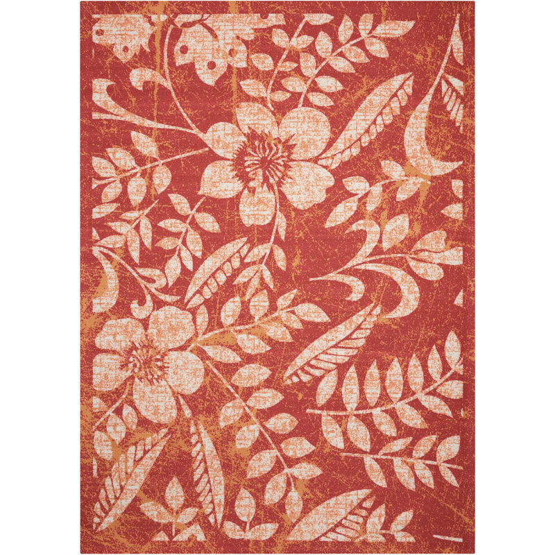 Tapis tissé à la machine intérieur/extérieur Adamov, Rectangle 10 pi x 13 pi