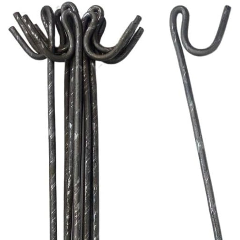 Y&M Living Black Steel Line Post