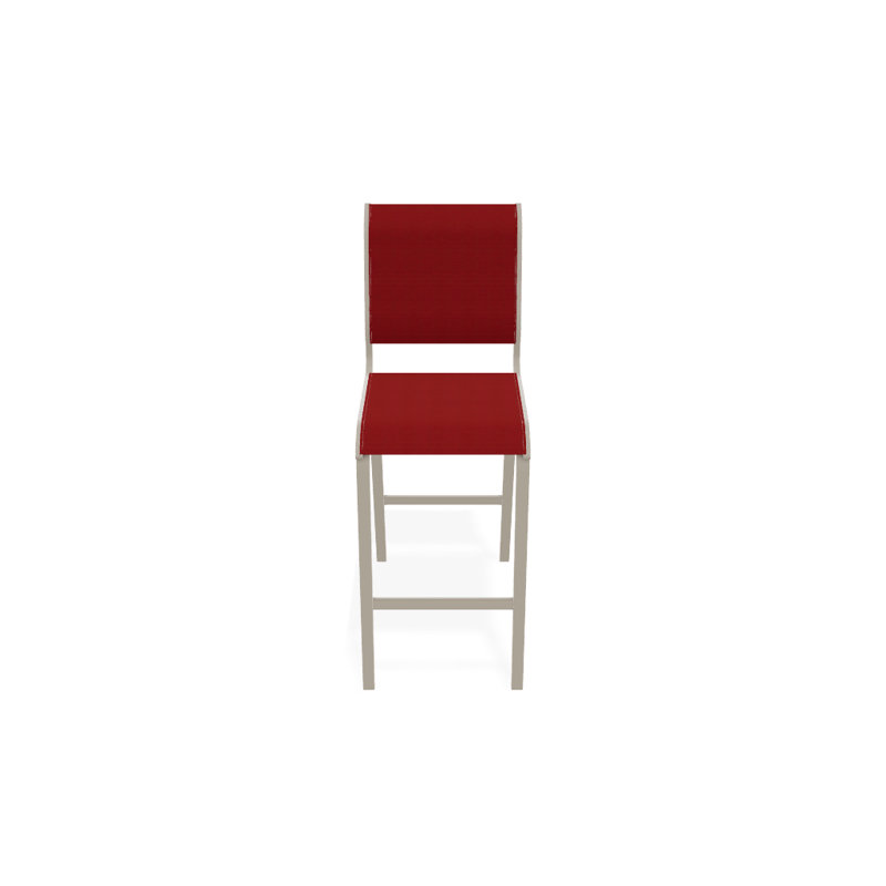 Tabouret de bar 29,5 po Holna, Rouge 1D Sunbrella®, Désert texturé