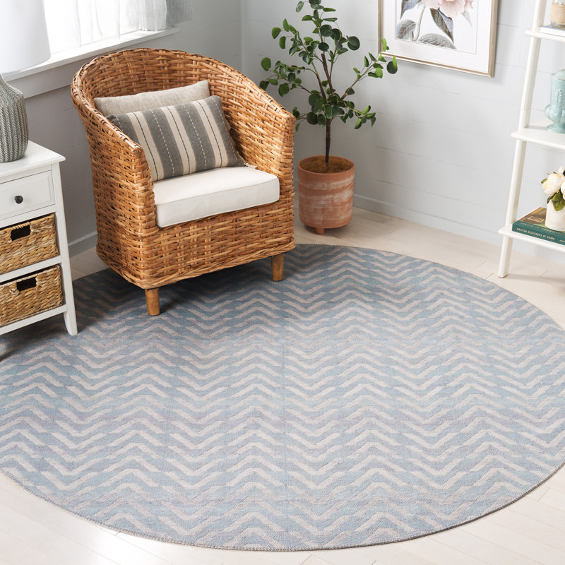 Tapis à chevrons Keta Performance, Rond 7 pi