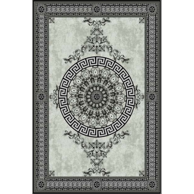 Luxurious Velvet Area Rug, 5.2 x 7.5 ft | 100% Velvet Fabric, 100% Cotton Sole, 0.4 in Pile Height | Antibacterial, Non-Slip, Machine Washable | Elegant 3D Digital Print, Perfect for Living Room & Bedroom Décor